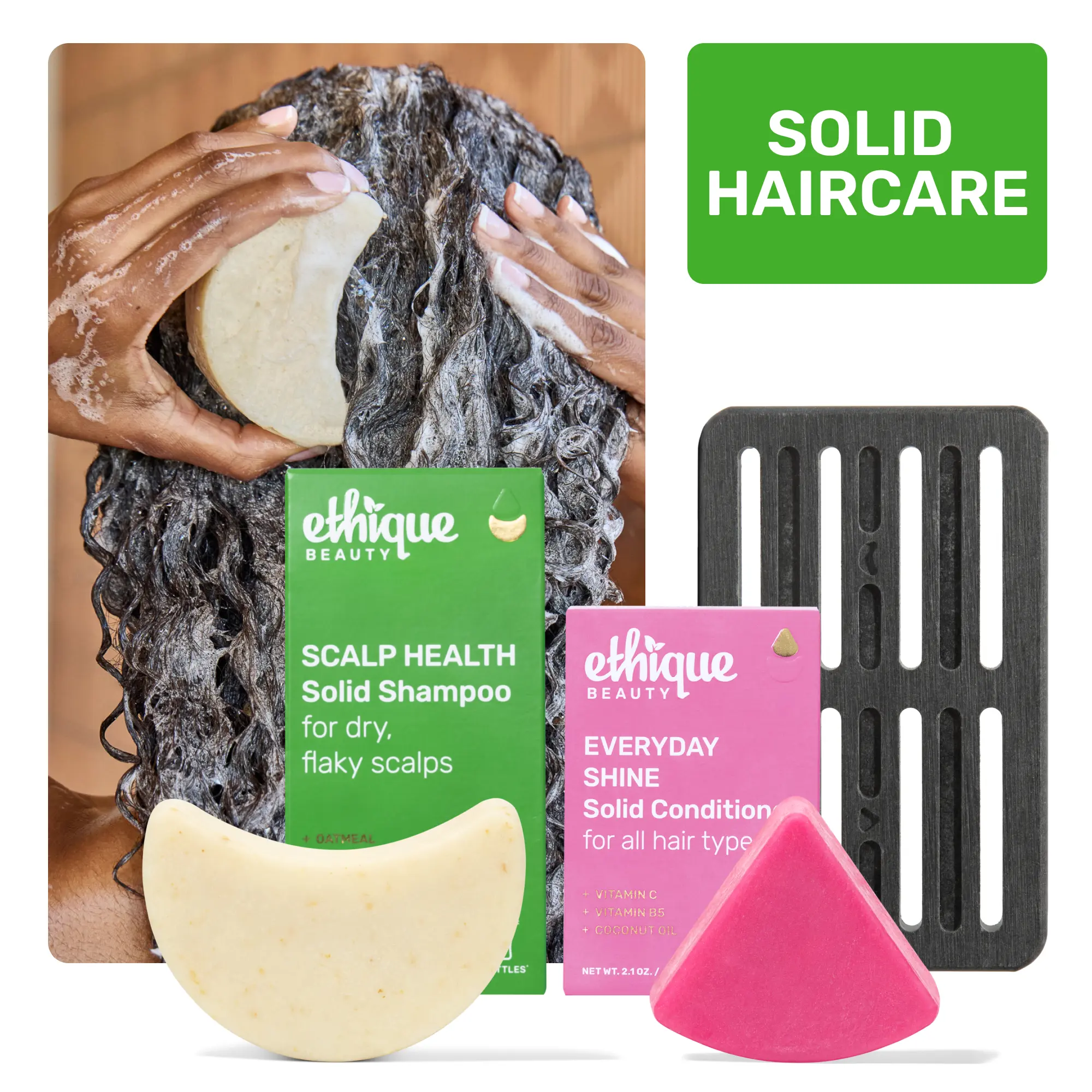 Hair Reset Starter Sets (Solid Shampoo + Conditioner + Tray)