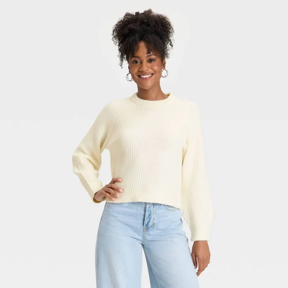 Women's Cozy Knit Crewneck Pullover Sweater - Universal