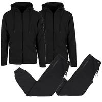 (Fleece Zip) Black-Black