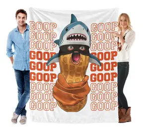 Roasted peanut shell fleece blanket, with interesting and playful patterns. Suitable for air-conditioned rooms, beds, sofas and camping. A great gift for family or friends.