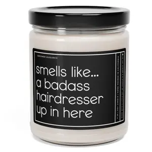 Hairdresser Gift For Hairdresser, Hair Stylist Gift, Funny Gift For Hairdresser, Funny Candle For Hair Dresser, Funny Hair Stylist Gifts Decor Lavender Sage Vanilla Freshener Scented Scent Decoration