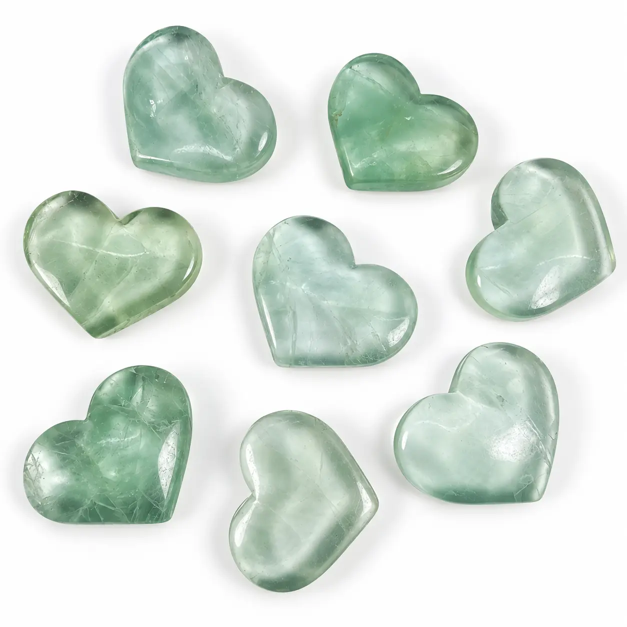 Fluorite Heart Palm Stone