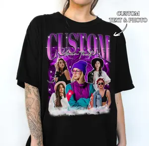 Custom Bootleg Rap Tee, custom bootleg shirt, custom photo shirt, husband christmas gift, face shirt, custom your own bootleg shirt