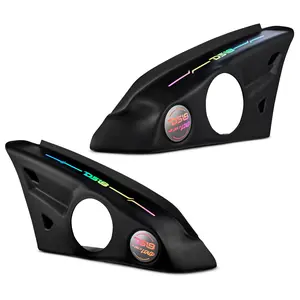 Polaris Slingshot Arm Rest Empty Enclosure With Digital Led Lights fits 2 x 6.5" Speakers  | 2015 - Current