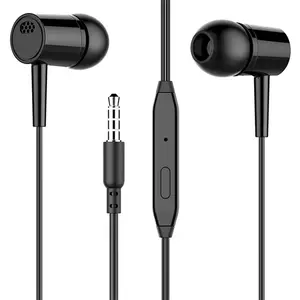In-Ear Headphone with 3.5MM Jack & Microphone, Hi-Fi Bass Sound for Phone & Computer, Noise Isolating Earbuds for Gaming & Music