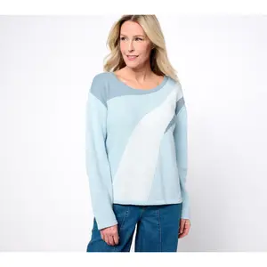 Peace Love World Boheme Abstract Novelty Stitch Sweater