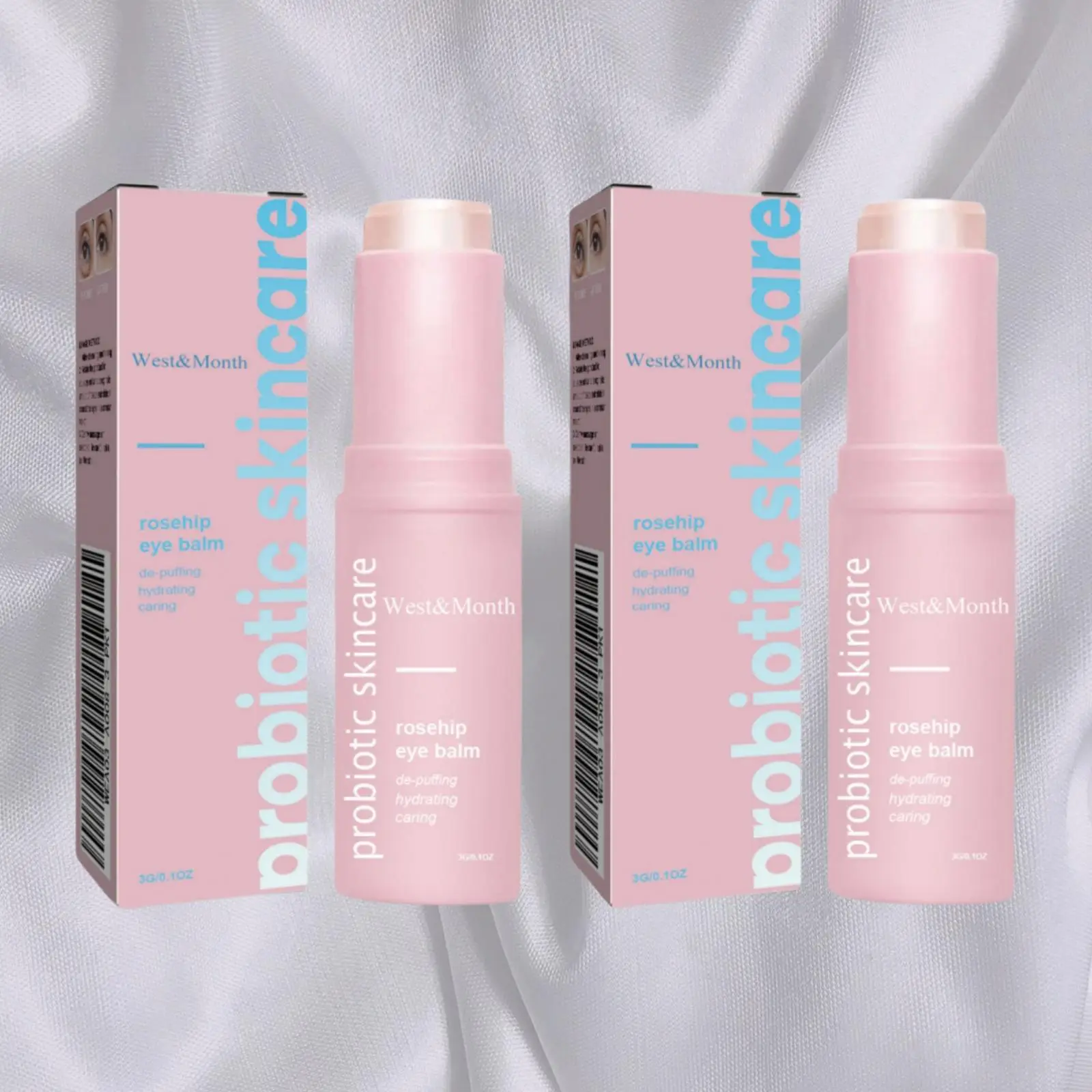 De-puffing & Hydrating Rosehip Eye Balm, 2 Counts/set Tightening and Lifting Eye Care Cream, Eye Care Product for Women & Men