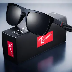 Unisex Square Vintage Full Rim Tac Sunglasses - Polarised Polycarbonate Lens, UV400 Retro Shades