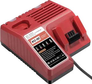 Rapid Charger for Mil-waukee M-12 M-18 Lithium Ion Battery, Compatible for Milwaukee 12V 18V 48-59-1812 48-11-2420 48-11-1815 48-11-1840 48-11-1841 48-11-1828 48-11-1850 Power Tools Batteries