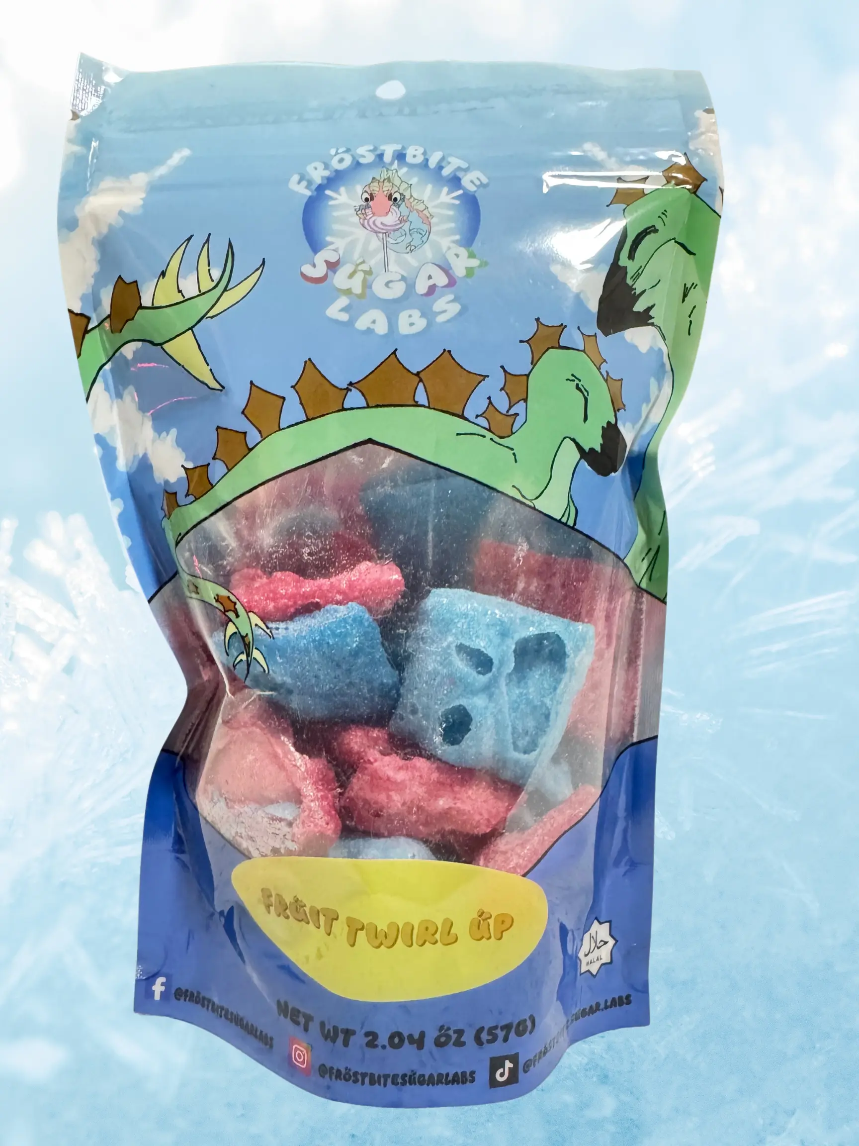 Frostbite Sugar Labs CLE Freeze Dried Fruit Twirl Ups