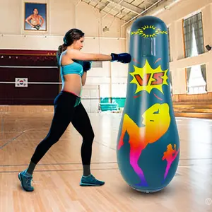 Adult Inflatable Punching Bag, Thickened Sandbag for Home Training, Stress Relief Exercise Equipment, Ideal for Fitness and Entertainment, Inflatable Boxing Bag