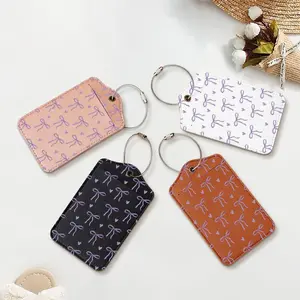 Fashionable Pattern Luggage Tag, 4 Counts/set Lightweight Stylish Travel Identification Tag, Travel Accessories for Business and Fashion Travelers