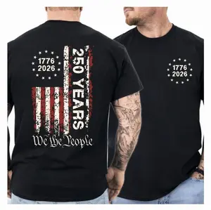 250 Years of Freedom America Semiquincentennial T-shirt, 250th Anniversary USA Flag T-shirt, We The People, For Men & Women.