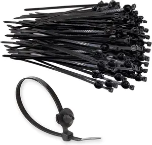 Fir Tree Nylon Push Mount Cable Zip Ties 8 Inch, Multipurpose Tie Wire Clip Holder Adjustable Self Locking Cable Ties (20 Pack) BENLIUDH