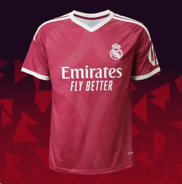 Real Madrid 2026–2027 Pink Soccer Jersey, Lightweight Short Sleeve Game Day Fan Sportswear