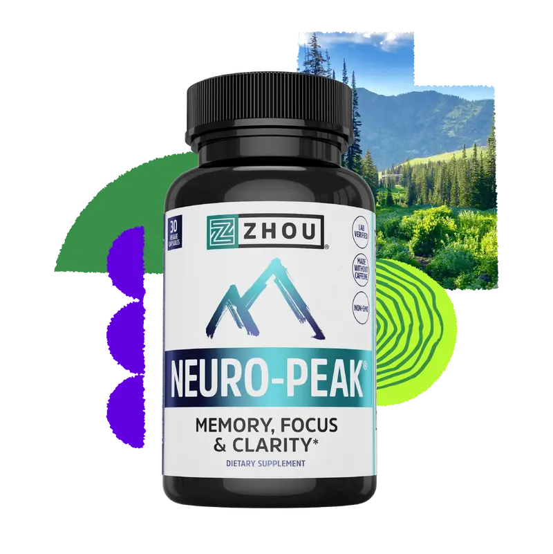Neuro-Peak - Memory Focus & Clarity Supplement with Vitamins for Enhanced Performance and Well-being