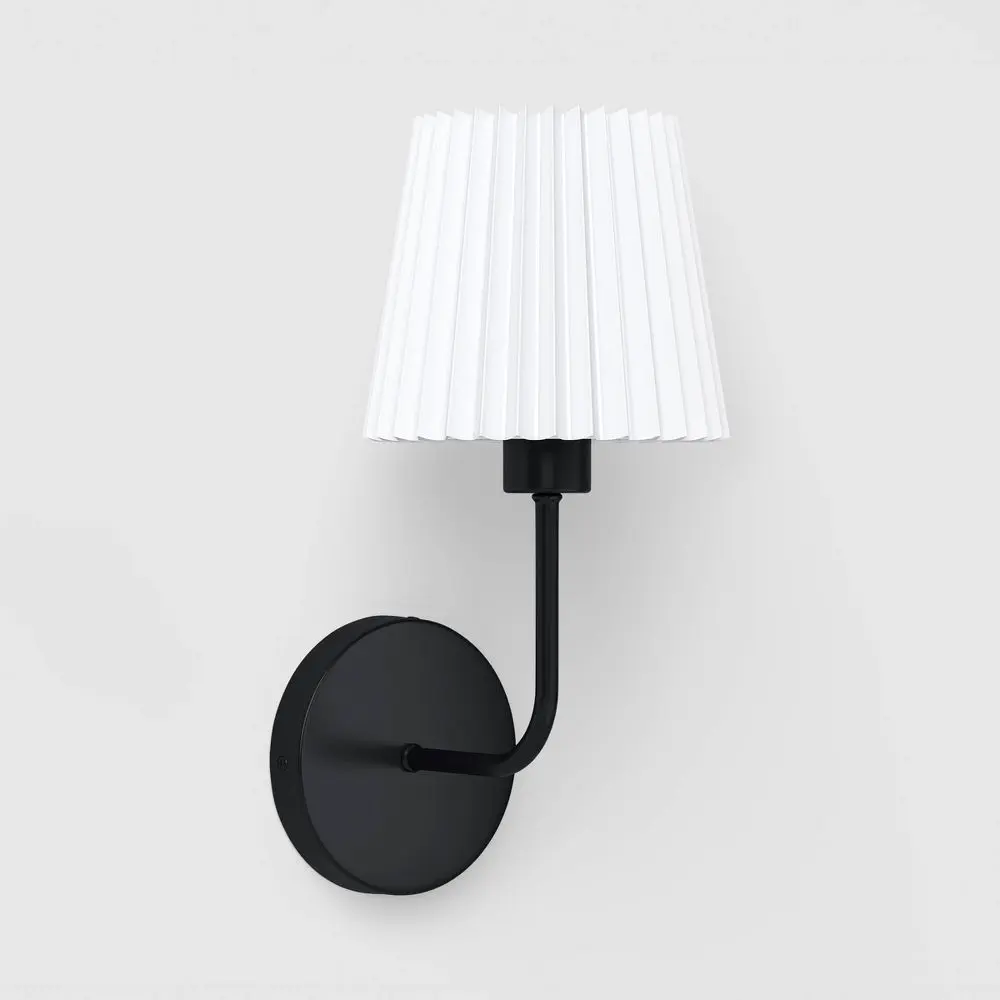 Wall Sconce with Rechargeable LED Bulb and Remote Black - Room Essentials Wall Sconce with Rechargeable LED Bulb and Remote Black - Room Essentials