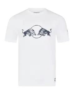 Red Bull Racing F1 Graphic Bull T-Shirt - Brilliant White/Navy