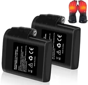 3500mAh 7.4V Rechargeable Battery for Heated Gloves Socks Hats Mittens Vest Jacket Scarf Hand Muff Knee Braces with DC Port High Capacity Long Battery Life - Charging