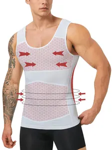 Men's Dual-Layer Compression Shaping Vest, Vest Waist Trainer, Cool Comfortable Breathable Abdominal Control Shirt, Ideal for Daily Wear & Fitness Activities,lets go outfit guy,tiktok shop,fashion