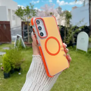 New Laser Color Change Magnetic Case For Samsung A16 A06 A26 A36 A56 A15 A13 A14 A24 A25 A34 A35 A53 A54 A55 5G Wireless Charging Colorful Shockproof Cover