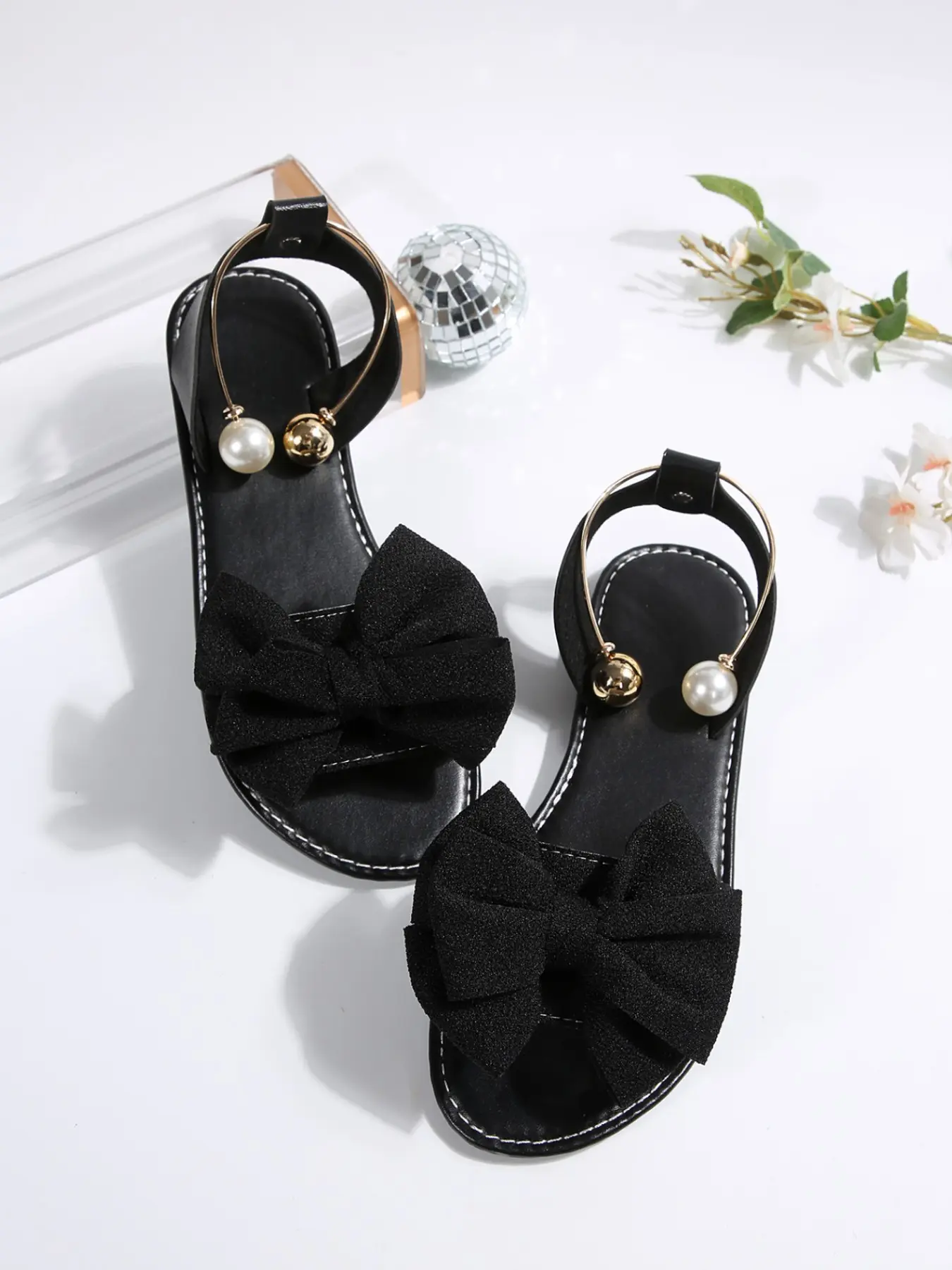 Women's Fashion Versatile Shoes, Daily Fashion Footwear, Fashionable Casual Sandals, Casual Flat Sandals, Bowknot Design, Lightweight, Flat Sole, Anti-Slip, Comfortable, Durable, Ideal for Summer Daily Use or Poolside
