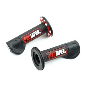 Off-Road Motorcycle Grips for Adults - 7/8 Inch 22mm 24mm Ergonomic Non-Slip Gel Handlebar Grips - Dirt Bike Scooter Cruiser Racing Mountain Bike - Comfort Ride & Vibration Control Amber White LED Strobe Traffic  Bar Dodge Charger Rear Tail  Covers Light