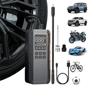 Portable Air Compressor Tire Inflator, Peak 150psi Fast Charging, LCD Display Accurate Pressure, Wireless Design Easy Operation