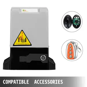 Automatic Sliding Gate Opener 600kg 12m 13m/min Wireless Remote 30m Easy Install Weatherproof Pure Copper Motor Waterproof Dustproof Housing Wifi Smart Home with 2 Remotes