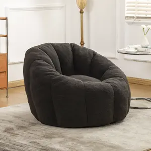 Niccae Bean Bag Chair with Armrests, Stuffed High-Density Foam Lazy Sofa, Comfy Ergonomic Bean Bag Sofa Chair for Adults, Soft Cozy Lounge Chair for Living Room Bedroom Reading Room Gaming Home Office