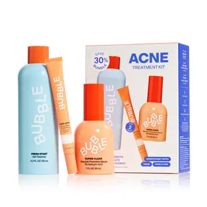 Bubble Skincare Acne Kit, All Skin Types, 3 Items Included Bubble Skincare Acne Kit, All Skin Types, 3 Items Included