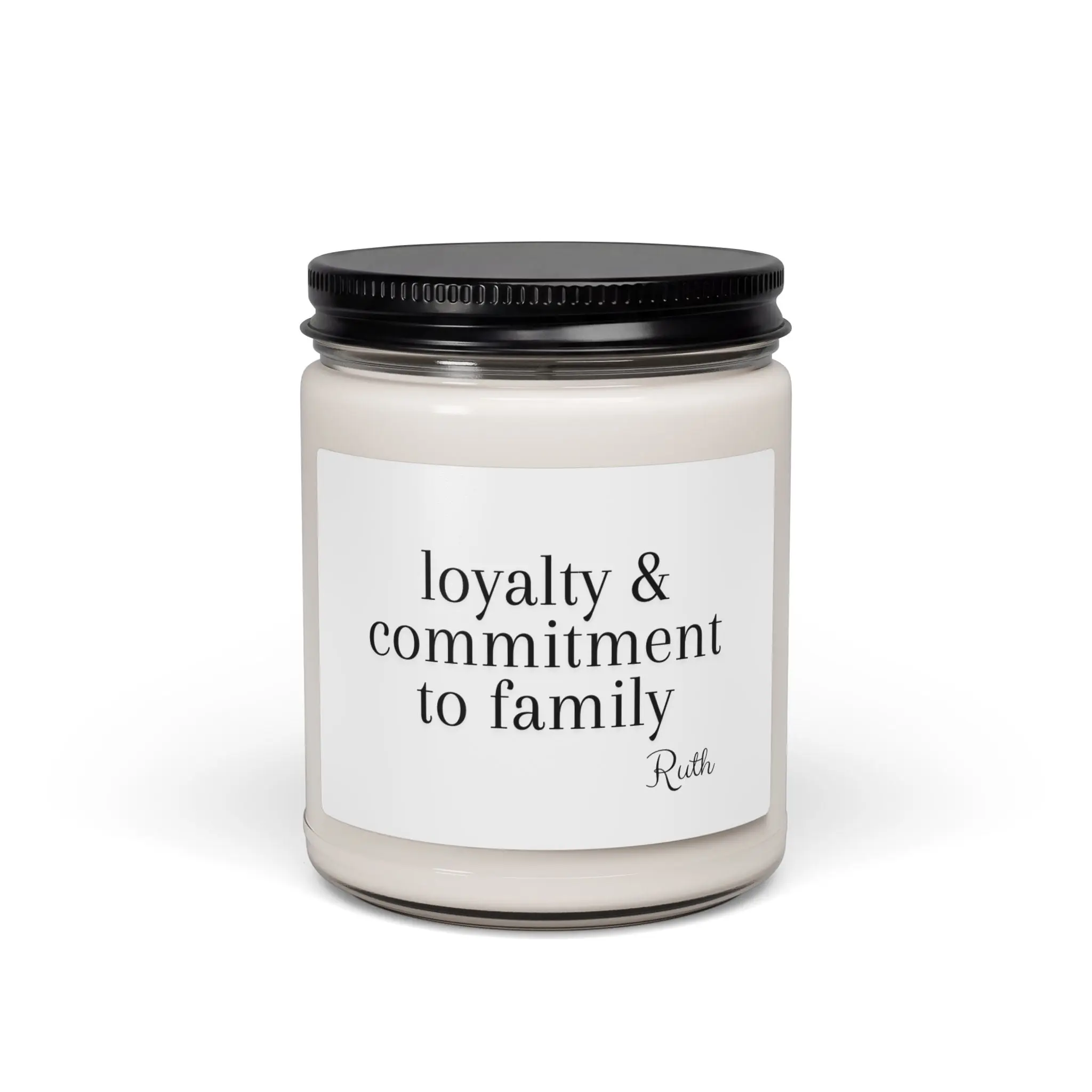 Personalized Loyalty & Commitment Soy Candle - Family Home Decor, Aromatherapy Gift, Wedding Favor, Relaxation Essentials, Mother's Day