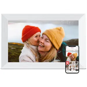 Digital Picture Frame, 10.1 inch Frameo Digital Frame WiFi, 1280 * 800 IPS  Touchscreen, 32GB Storage,  Share Pictures Video,  Photo Frame , Gifts for Mom, House Warming