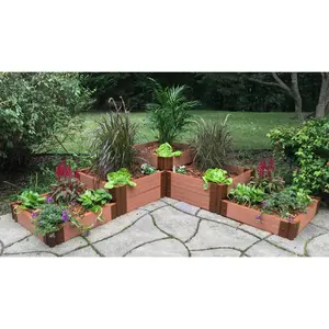 Yosemite Falls - 6' x 6' Terrace Garden Raised Bed (Triple Tier) - GardenBLOX Classic