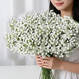 150pcs Artificial Starry Sky Flowers, High-Quality Plastic Spring Easter Valentine Wedding Home Decor, Maintenance-Free Party Centerpieces Artificial Flower Plant Decoration