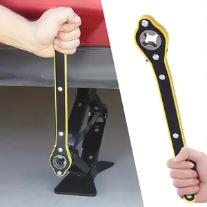 1PC Car, SUV, and Motorcycle Specific Wrench, Durable, Compact Tire Replacement Tool, Easy To Grip 360 ° Rotary Knob Ratchet Wrench