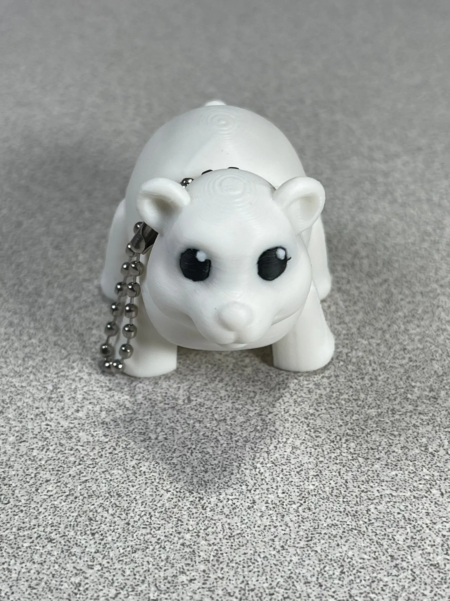 Charming Polar Bear Buddy Keychain