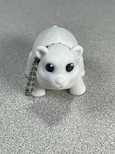 Charming Polar Bear Buddy Keychain
