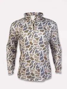 Realtree Camo Zip Long Sleeve Hoodie | Tactical Outdoor Pullover | Hunting & Camping Gear