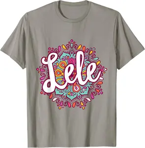 Mandala Lele Women Grandma Christmas Birthday Mothers Day T-Shirt