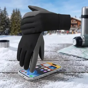 Women's Winter Touchscreen Gloves - Anti-Slip Palm Windproof Thermal Cycling Gloves for Texting Hiking Driving Running Outdoor Activities Cold Weather Protection