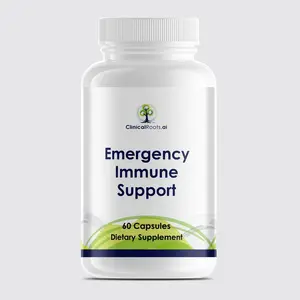 ClinicalRoots.ai Emergency Immune Support - 60 Capsules with Vitamin C E B6 Zinc & Elderberry Extract for Enhanced Immune Response & Respiratory Health