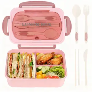 【Factory Direct 】Adult Lunch Box 40oz Eat Box Microwave Reusable Bento , LeakProof lunch Box with Utensils, BPA Free, Suitable for Students, Office WorkersTravel and Kids winter gift eat box Meal Prep Containers