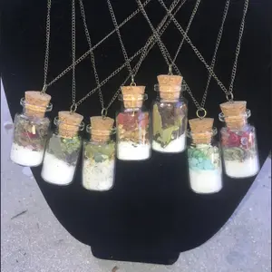 Intention amulet necklace - Spell jar necklace