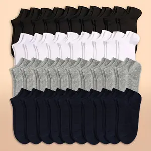 Multifunctional Solid Color Ankle Socks Knitted Fabric Soft Breathable for Outdoor Sports Unisex Design Anti Odor Sweat Absorbing