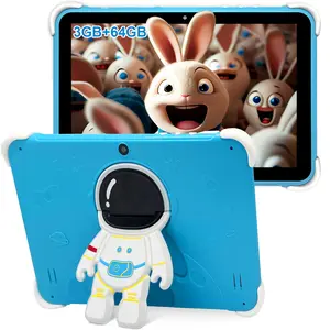 Kids Tablet 10 Inch,Tablet for Kids Android 14,3GB+64GB,8-Core CPU,2.4/5G WiFi WiFi 6,12H Battery Life,Parental Control,1280x800 HD Display,Dual Cameras,Shockproof Case,Pre-Installed Educational Apps #SummerVibes