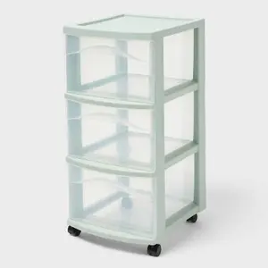 3 Drawer Medium Cart Green - Brightroom™