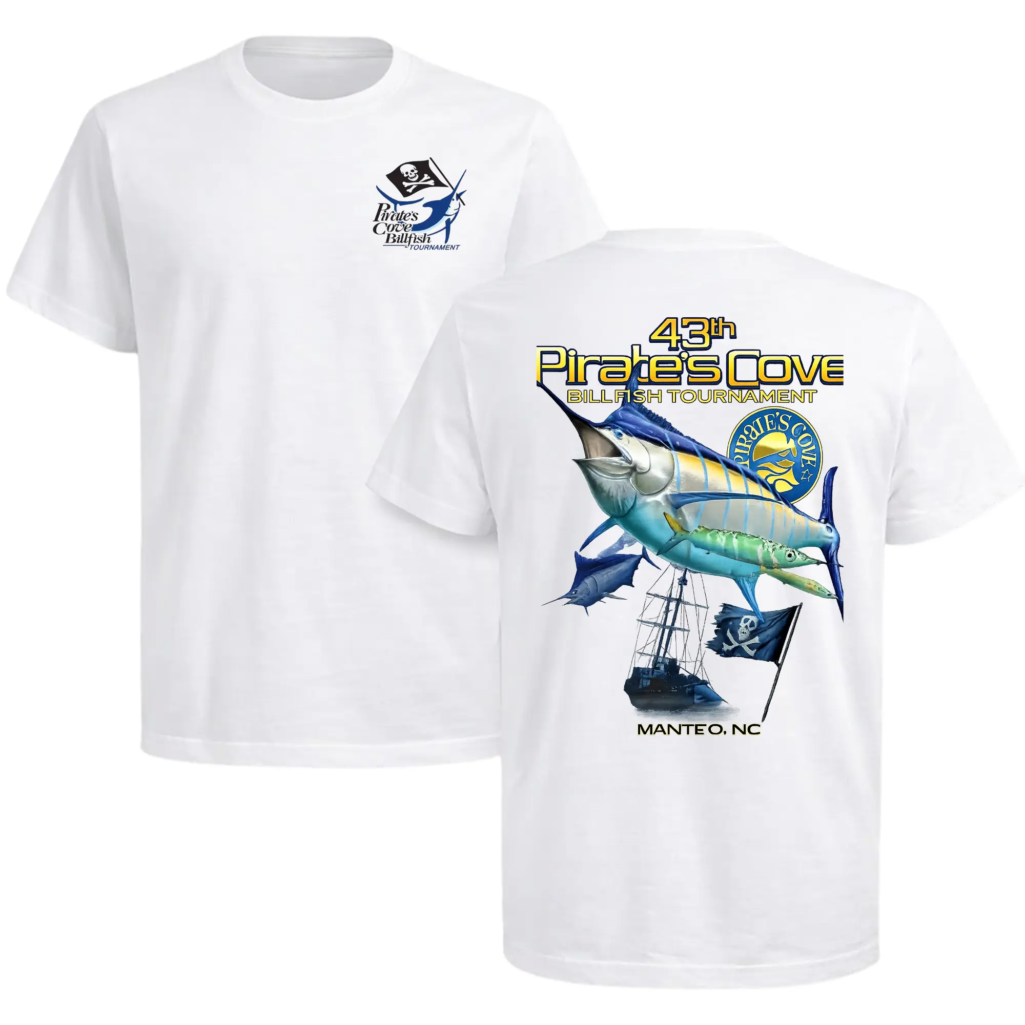 43rd Pirate's Cove Billfish Tournament Marlin T-Shirt, Offshore Angler Shirt, Billfish Graphic Gift