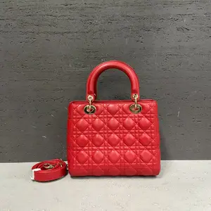 Pre-owned Dior Lambskin Shoulder Bags 7.8'' R14359 Shoulder Bag C14307116371 0609 T2 Ella
