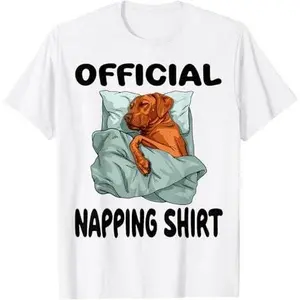 Rhodesian Ridgeback Dog Official Napping shirt Pajamas T-Shirt